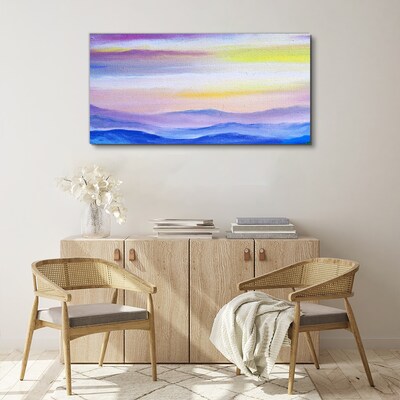 Foto leinwand Morgenlandschaft in Pastelltönen