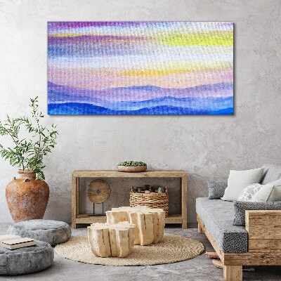 Foto leinwand Morgenlandschaft in Pastelltönen