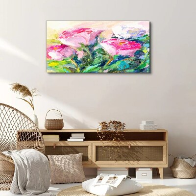 Foto auf leinwand Blumenarrangement in Pastelltönen