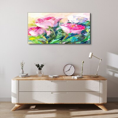 Foto auf leinwand Blumenarrangement in Pastelltönen