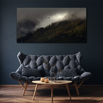 Foto auf leinwand Wolkenberg malen