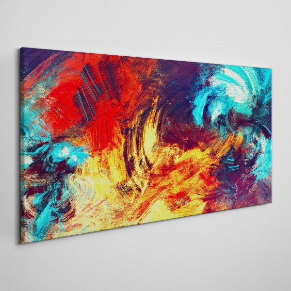 Wandbild Ausdrucksstarker Tanz der Farben