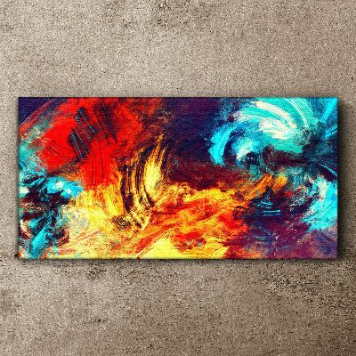 Wandbild Ausdrucksstarker Tanz der Farben