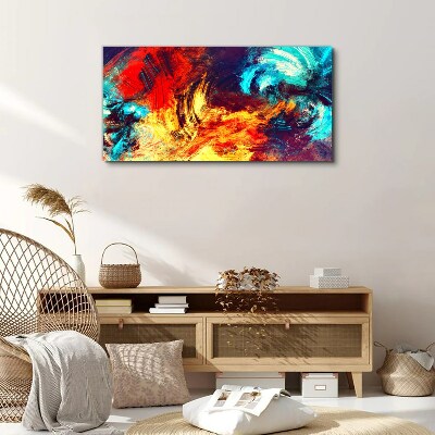 Wandbild Ausdrucksstarker Tanz der Farben