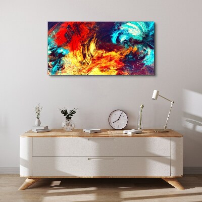 Wandbild Ausdrucksstarker Tanz der Farben