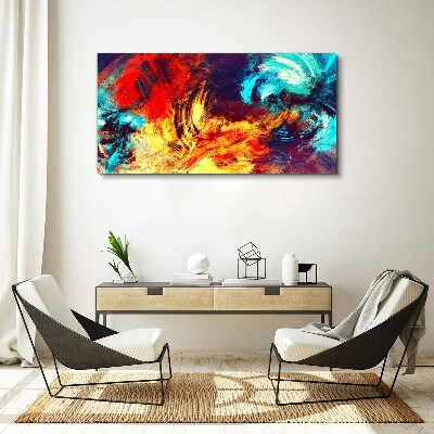 Wandbild Ausdrucksstarker Tanz der Farben