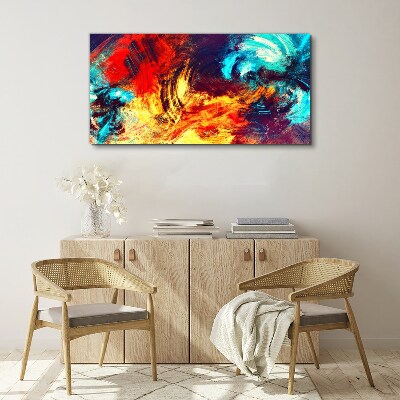 Wandbild Ausdrucksstarker Tanz der Farben