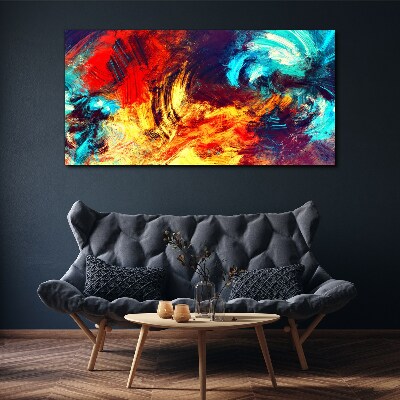 Wandbild Ausdrucksstarker Tanz der Farben