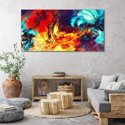 Wandbild Ausdrucksstarker Tanz der Farben