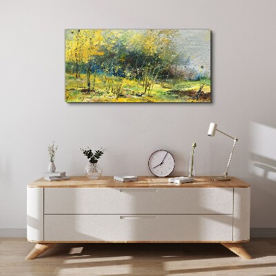 Foto auf leinwand Goldener Herbst im Park
