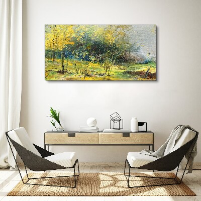 Foto auf leinwand Goldener Herbst im Park