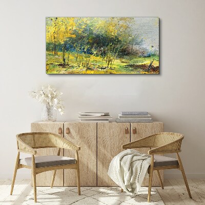 Foto auf leinwand Goldener Herbst im Park