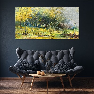 Foto auf leinwand Goldener Herbst im Park