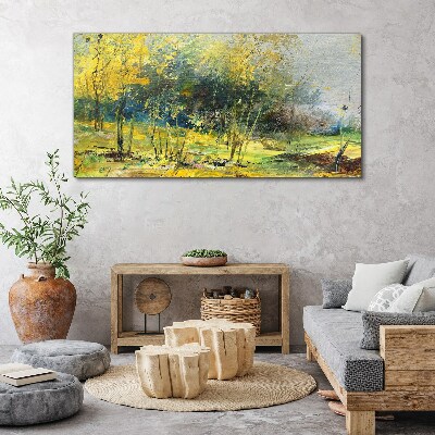 Foto auf leinwand Goldener Herbst im Park