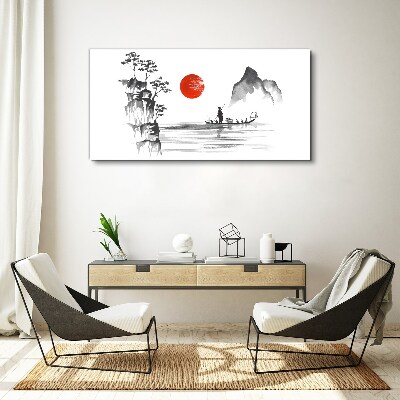 Foto auf leinwand Traditionelle japanische Malerei