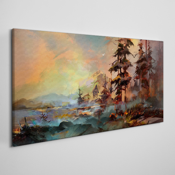 Foto auf leinwand Geheimnisvolle Berglandschaft