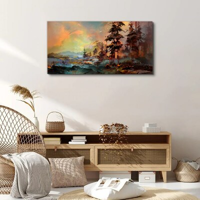 Foto auf leinwand Geheimnisvolle Berglandschaft