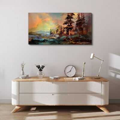 Foto auf leinwand Geheimnisvolle Berglandschaft