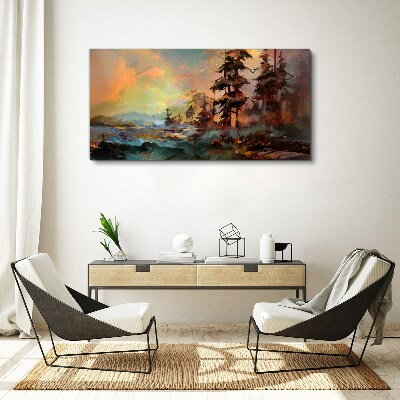Foto auf leinwand Geheimnisvolle Berglandschaft