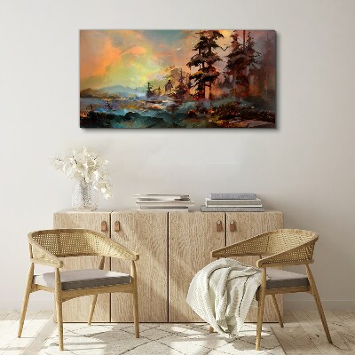 Foto auf leinwand Geheimnisvolle Berglandschaft