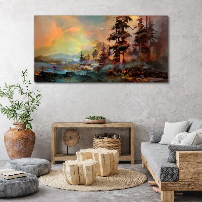 Foto auf leinwand Geheimnisvolle Berglandschaft