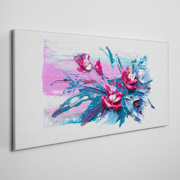 Foto auf leinwand Ein Blumenarrangement in intensiven Farben