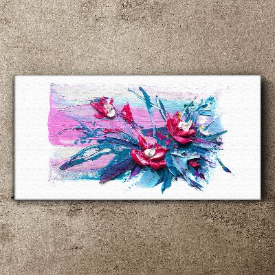 Foto auf leinwand Ein Blumenarrangement in intensiven Farben