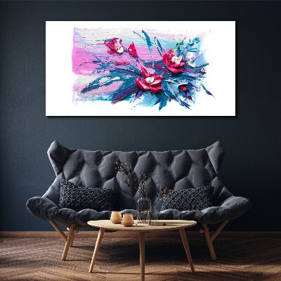 Foto auf leinwand Ein Blumenarrangement in intensiven Farben