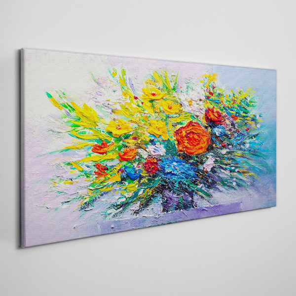 Foto auf leinwand Ein Blumenarrangement in intensiven Farben