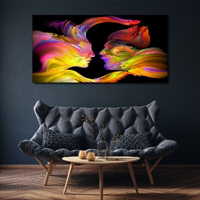 Foto auf leinwand Emotionaler Dialog in Farben
