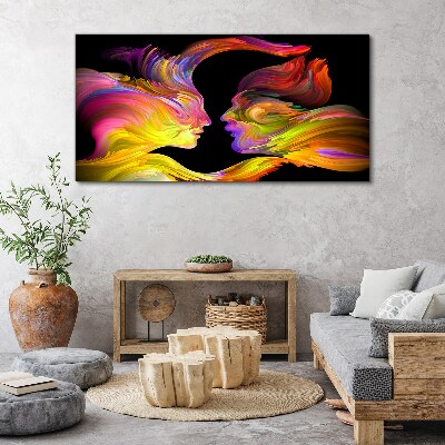 Foto auf leinwand Emotionaler Dialog in Farben