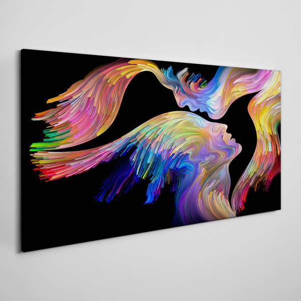 Bild auf leinwand Eine bunte Seelenmischung