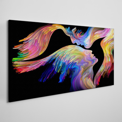 Bild auf leinwand Eine bunte Seelenmischung
