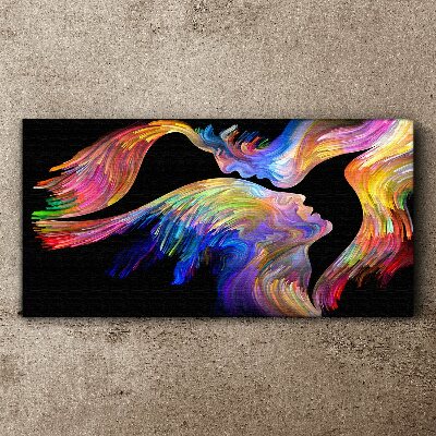 Bild auf leinwand Eine bunte Seelenmischung