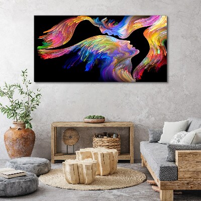 Bild auf leinwand Eine bunte Seelenmischung