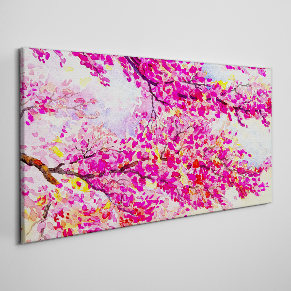 Foto auf leinwand Blütenexplosionen in Pink