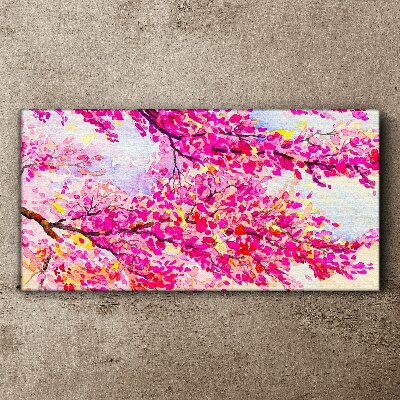 Foto auf leinwand Blütenexplosionen in Pink