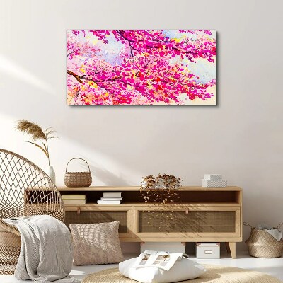 Foto auf leinwand Blütenexplosionen in Pink