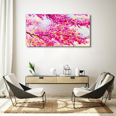 Foto auf leinwand Blütenexplosionen in Pink