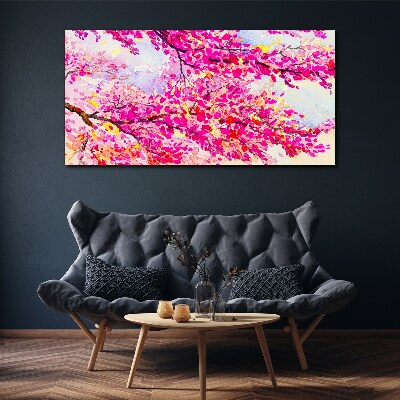 Foto auf leinwand Blütenexplosionen in Pink