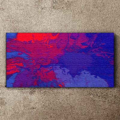 Leinwandbild Eine Welle von Farben in Lila und Blau