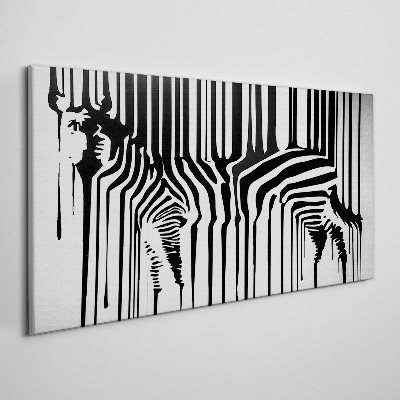 Foto auf leinwand Verzerrte Gesichter in Schwarzweiß