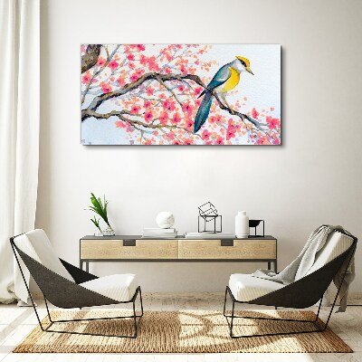 Foto auf leinwand Frühlingsvogel auf einem Ast