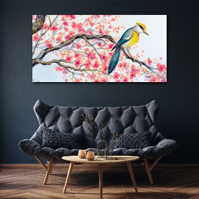 Foto auf leinwand Frühlingsvogel auf einem Ast