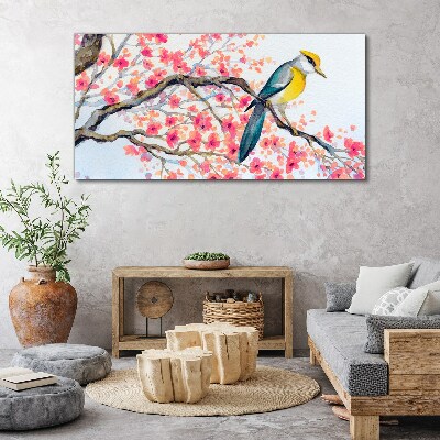 Foto auf leinwand Frühlingsvogel auf einem Ast