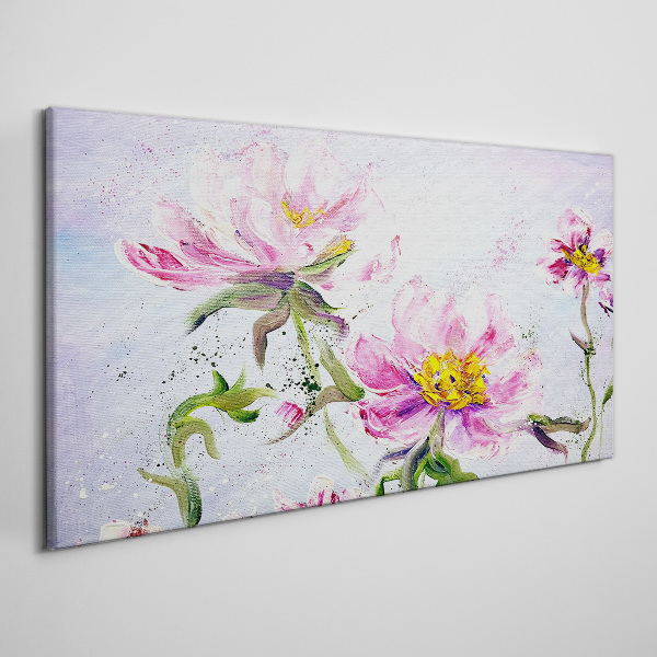 Foto auf leinwand Blumenträume in Pastelltönen