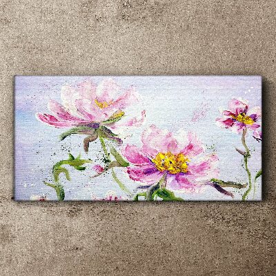 Foto auf leinwand Blumenträume in Pastelltönen