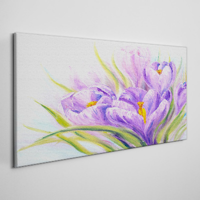Bild auf leinwand Blumenträume in Lilatönen