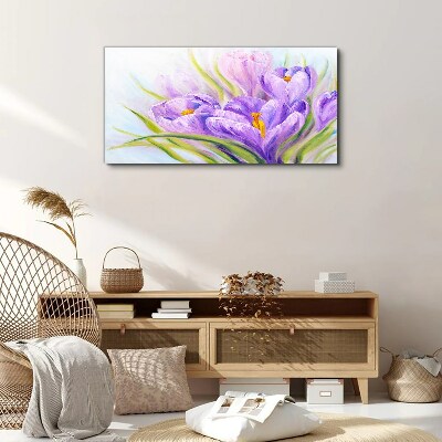 Bild auf leinwand Blumenträume in Lilatönen
