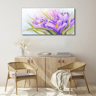 Bild auf leinwand Blumenträume in Lilatönen
